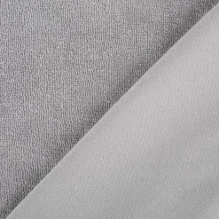 Frottee Stoff Stretch einfarbig grau 1,5m Breite