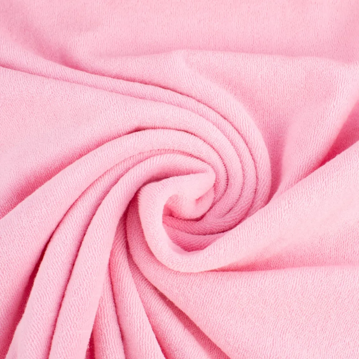 Frottee Stoff Stretch Frottee einfarbig rosa 1,5m Breite