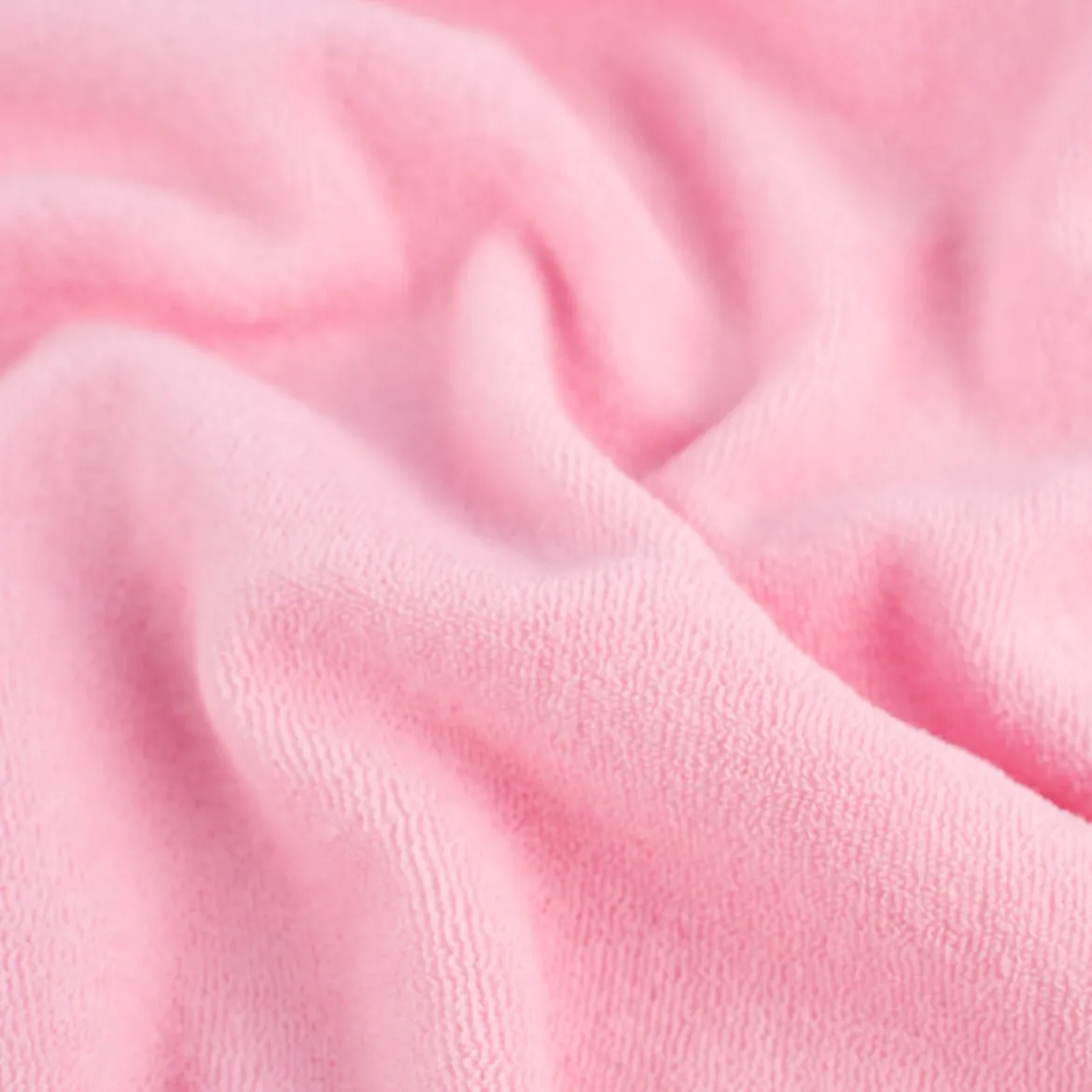 Frottee Stoff Stretch Frottee einfarbig rosa 1,5m Breite