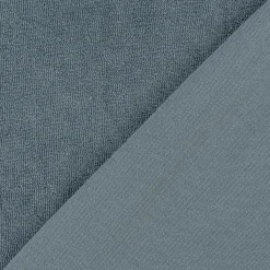 Frottee Stoff Stretch Frottee einfarbig hell jeans blau 1,5m Breite