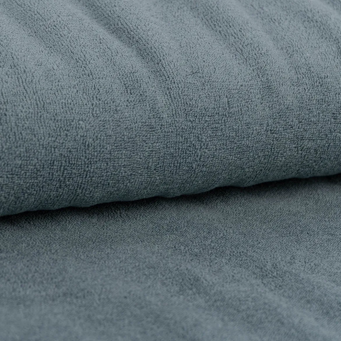 Frottee Stoff Stretch Frottee einfarbig hell jeans blau 1,5m Breite