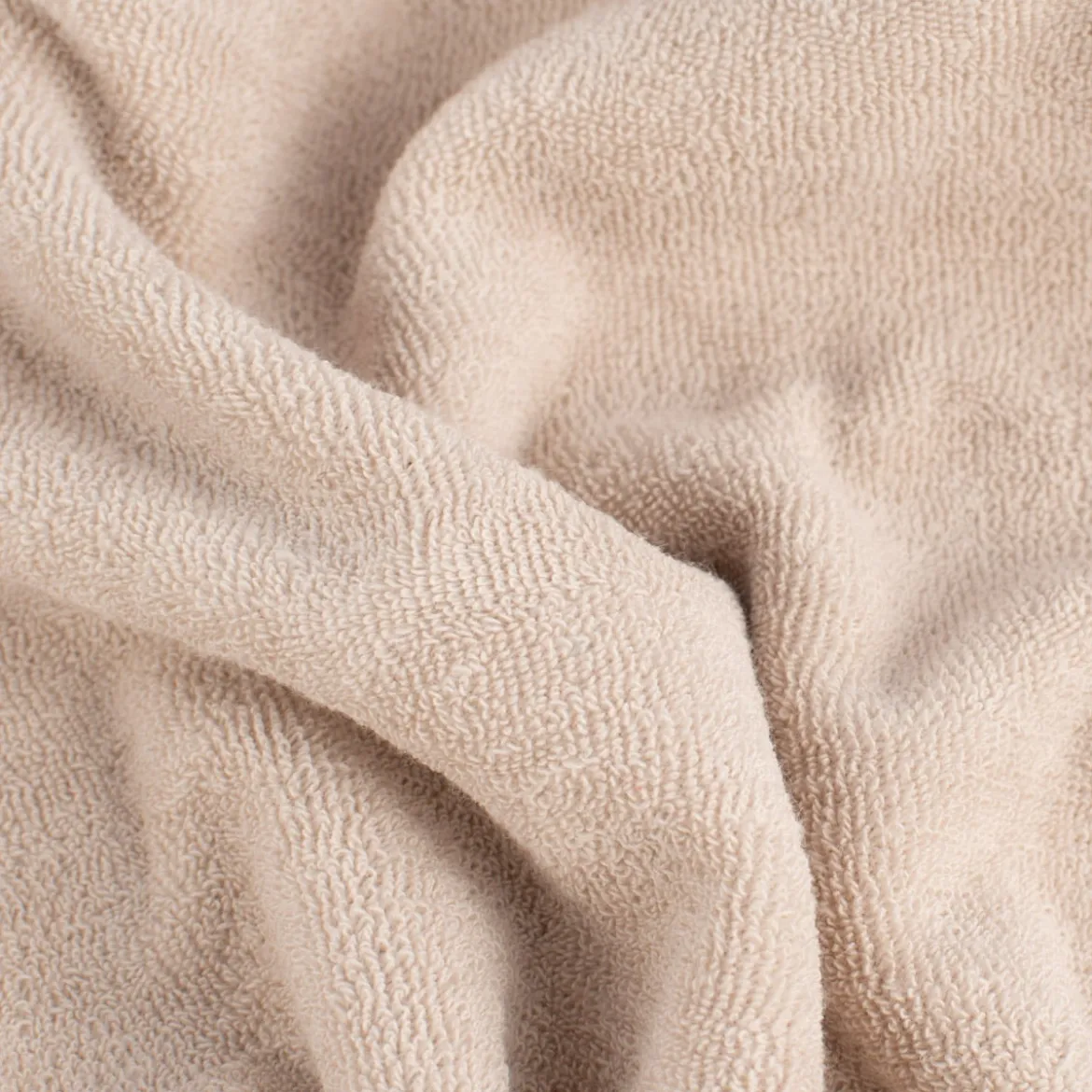 Frotteestoff Stretch Frottee einfarbig beige 1,5m Breite