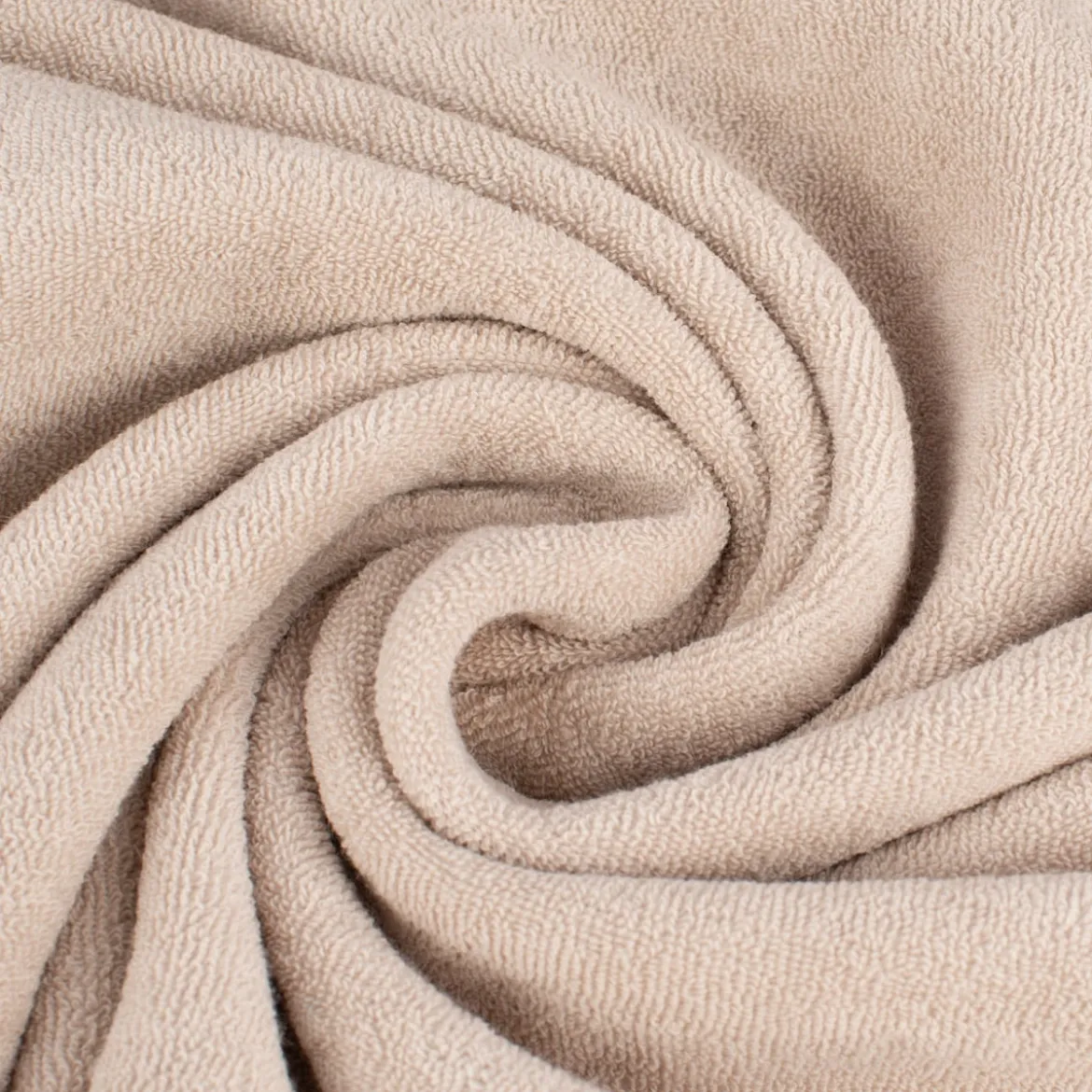 Frotteestoff Stretch Frottee einfarbig beige 1,5m Breite