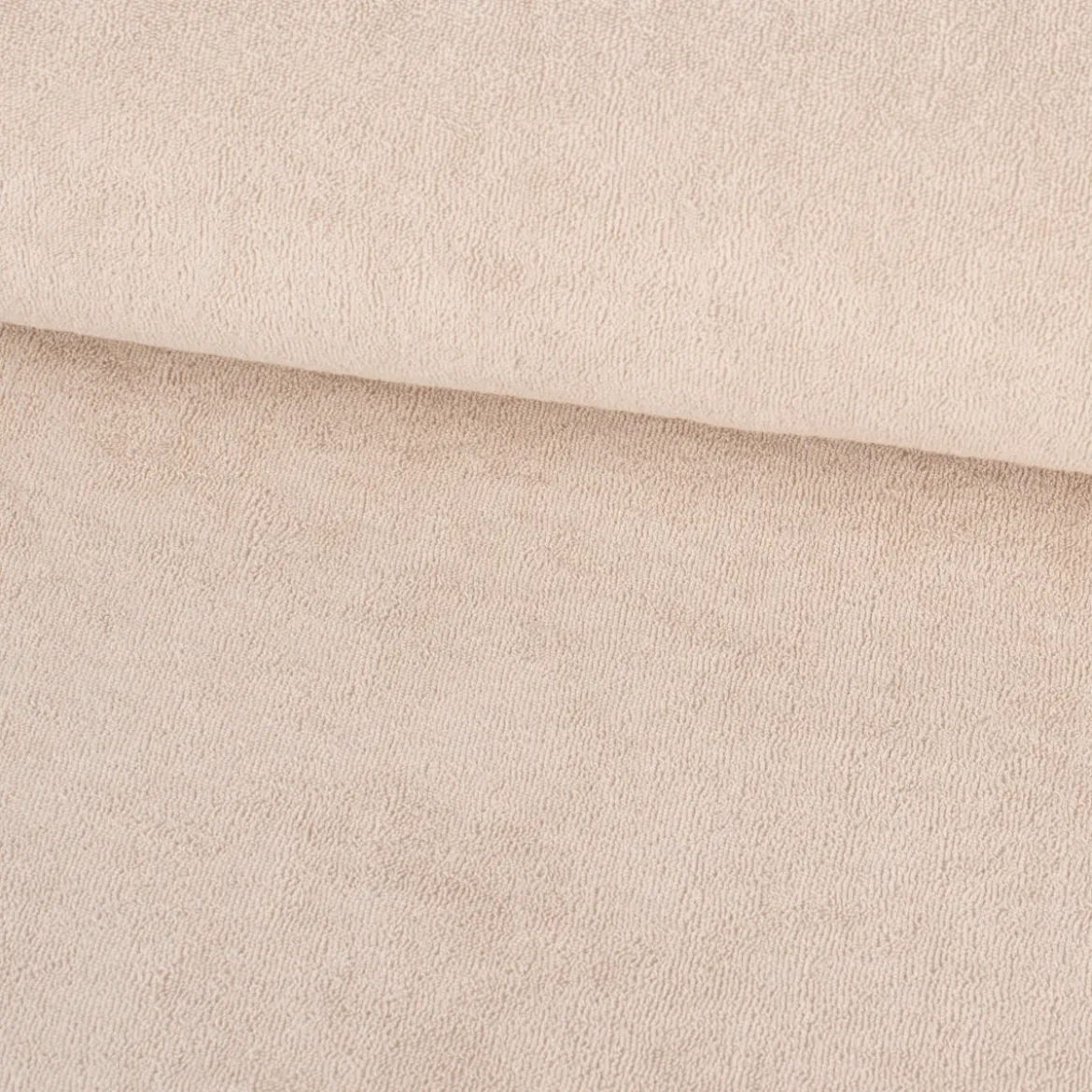 Frotteestoff Stretch Frottee einfarbig beige 1,5m Breite