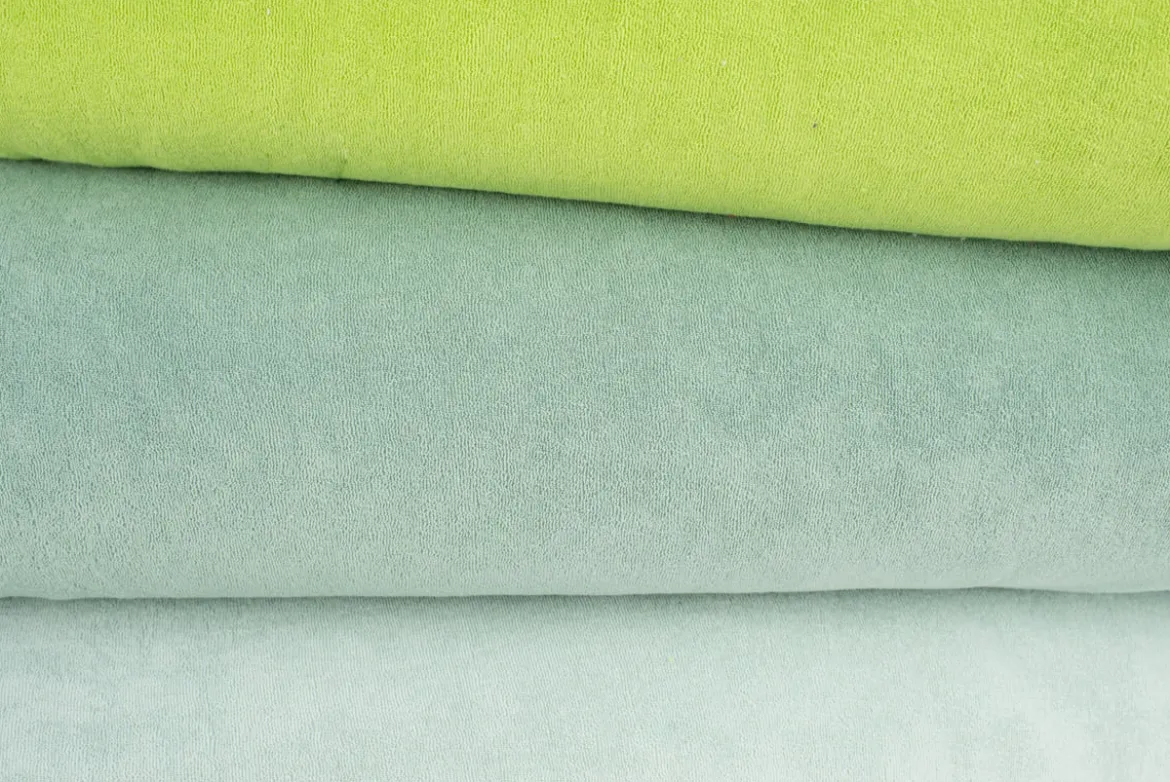 Frottee Stoff Stretch Frottee einfarbig hell mint 1,5m Breite