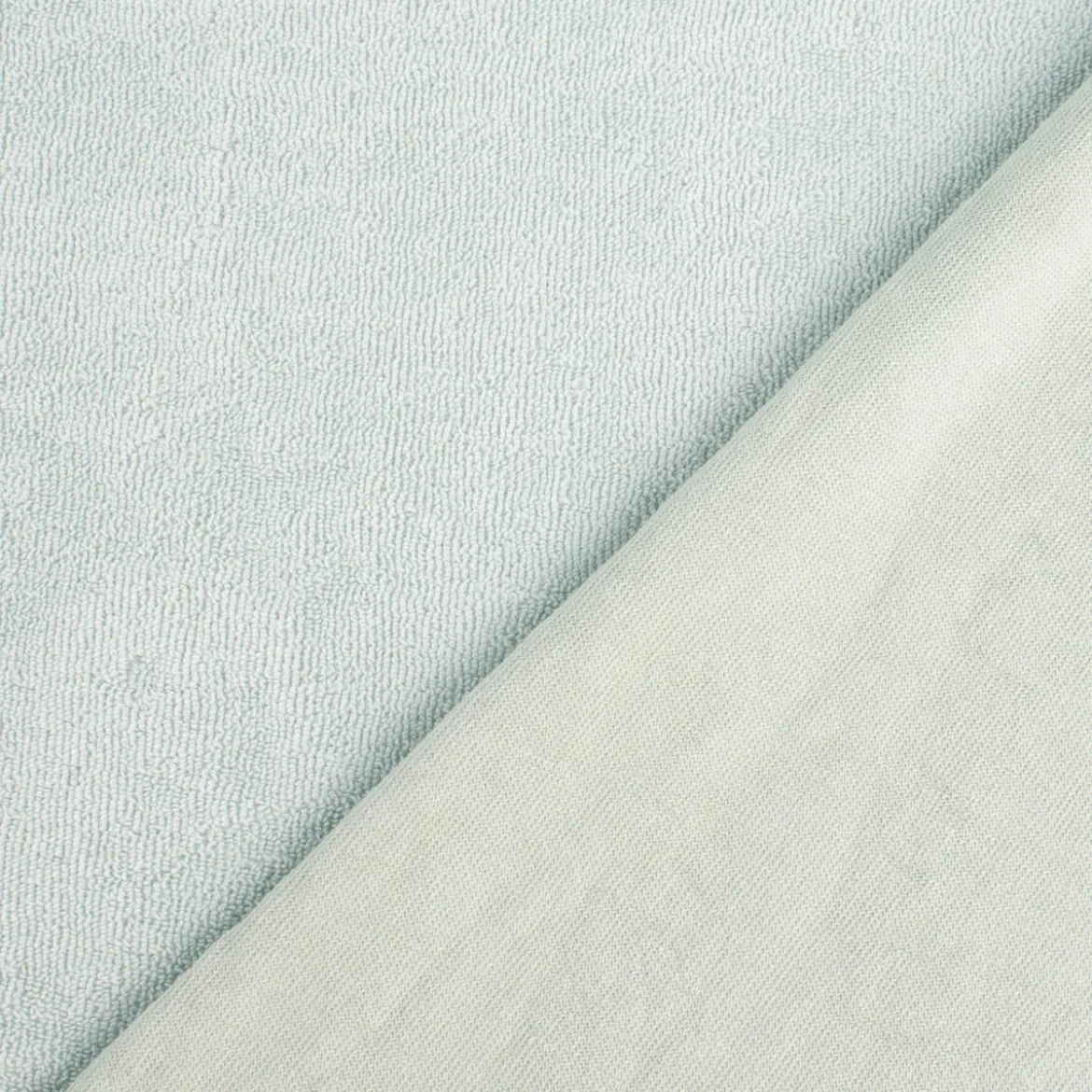 Frottee Stoff Stretch Frottee einfarbig hell mint 1,5m Breite