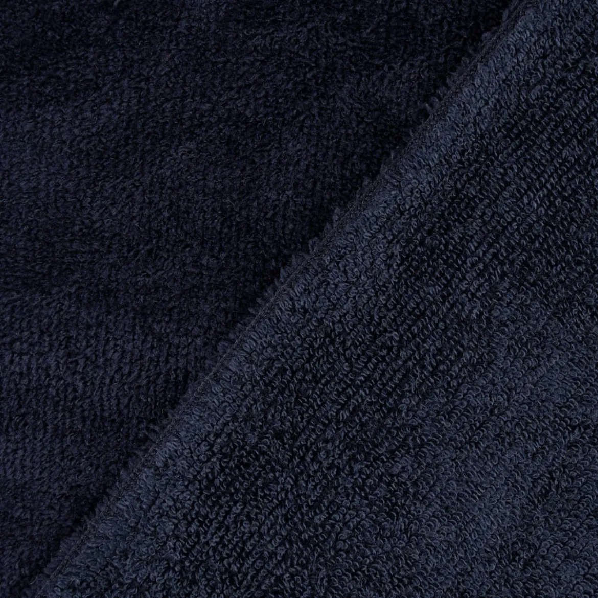 Frotteestoff Velvet Bambus Frottee kuschelweich einfarbig dunkelblau 1,5m Breite