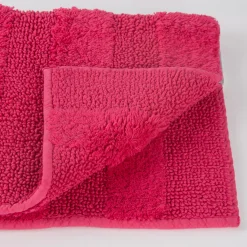 Frottee Vorleger Badvorleger Badematte pink