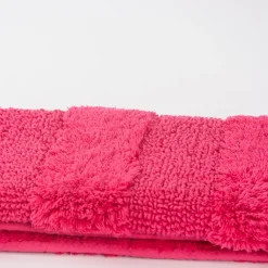 Frottee Vorleger Badvorleger Badematte pink
