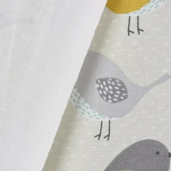 Fryett`s Englischer Dekostoff Baumwollstoff Halbpanama Birds Vögel beige grau mint senf 138cm Breite