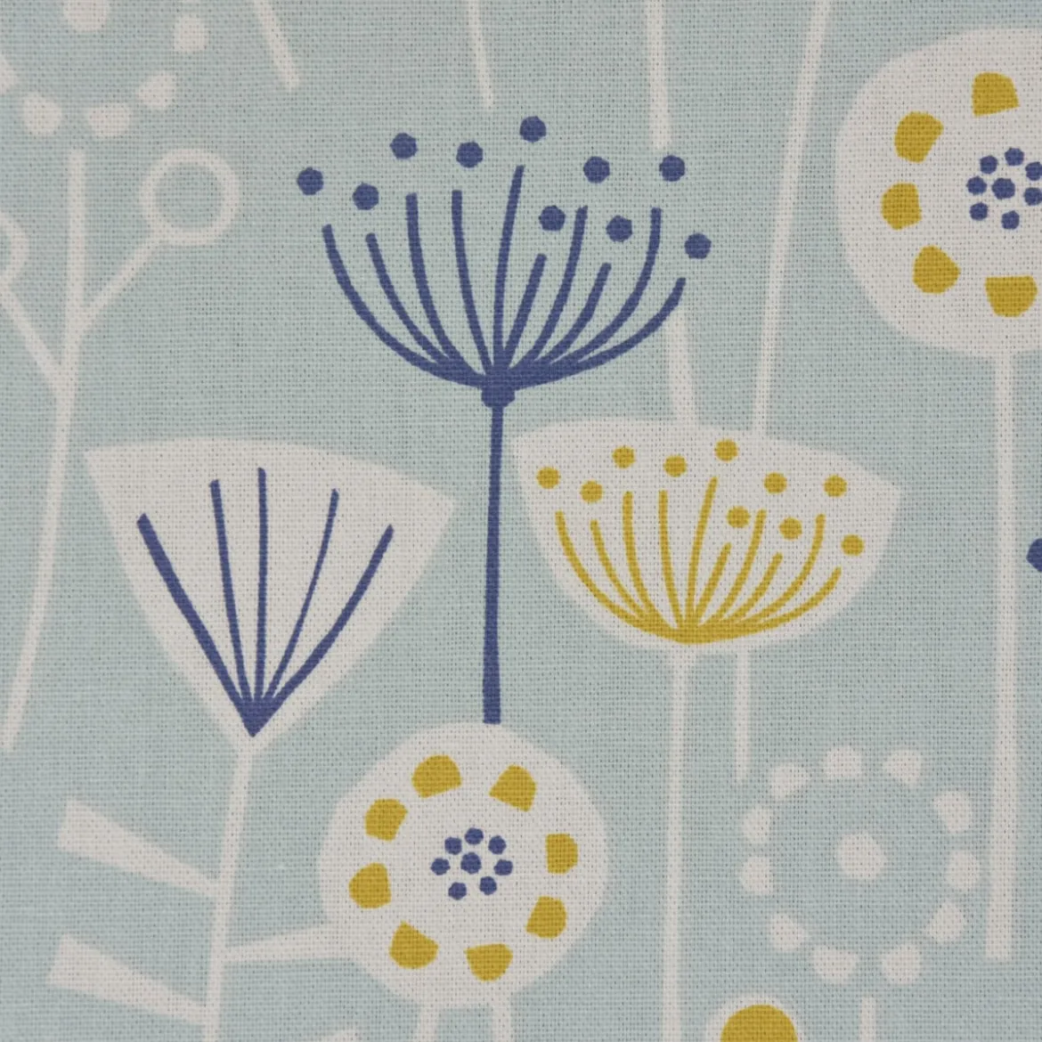 Fryett`s Englischer Dekostoff Baumwollstoff Halbpanama Blumen abstrakt mint 138cm Breite