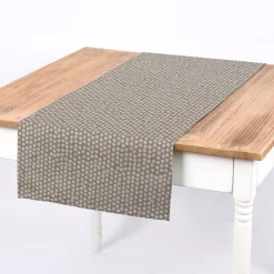 Fryett`s Englischer Dekostoff Baumwollstoff Halbpanama Spotty Punkte grau 138cm Breite