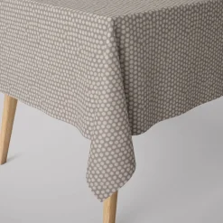 Fryett`s Englischer Dekostoff Baumwollstoff Halbpanama Spotty Punkte grau 138cm Breite