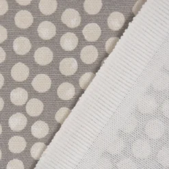 Fryett`s Englischer Dekostoff Baumwollstoff Halbpanama Spotty Punkte grau 138cm Breite