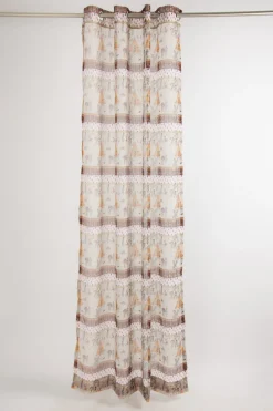 Gadinenstoff Voile beige indigene Bevölkerung Tiere Zelt 1,40m Breite