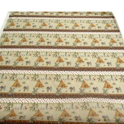Gadinenstoff Voile beige indigene Bevölkerung Tiere Zelt 1,40m Breite