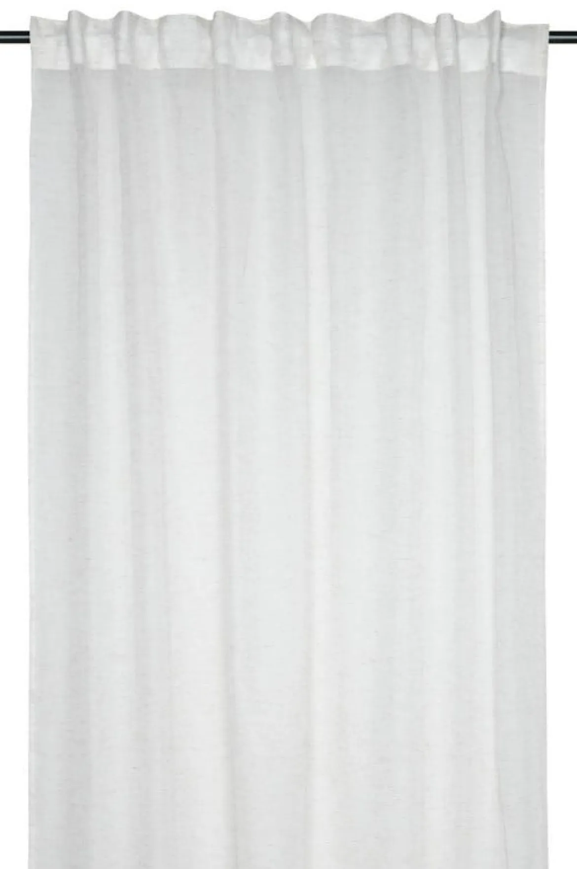 Gardine mit Schlaufenband Voile transparent natur 140x260cm
