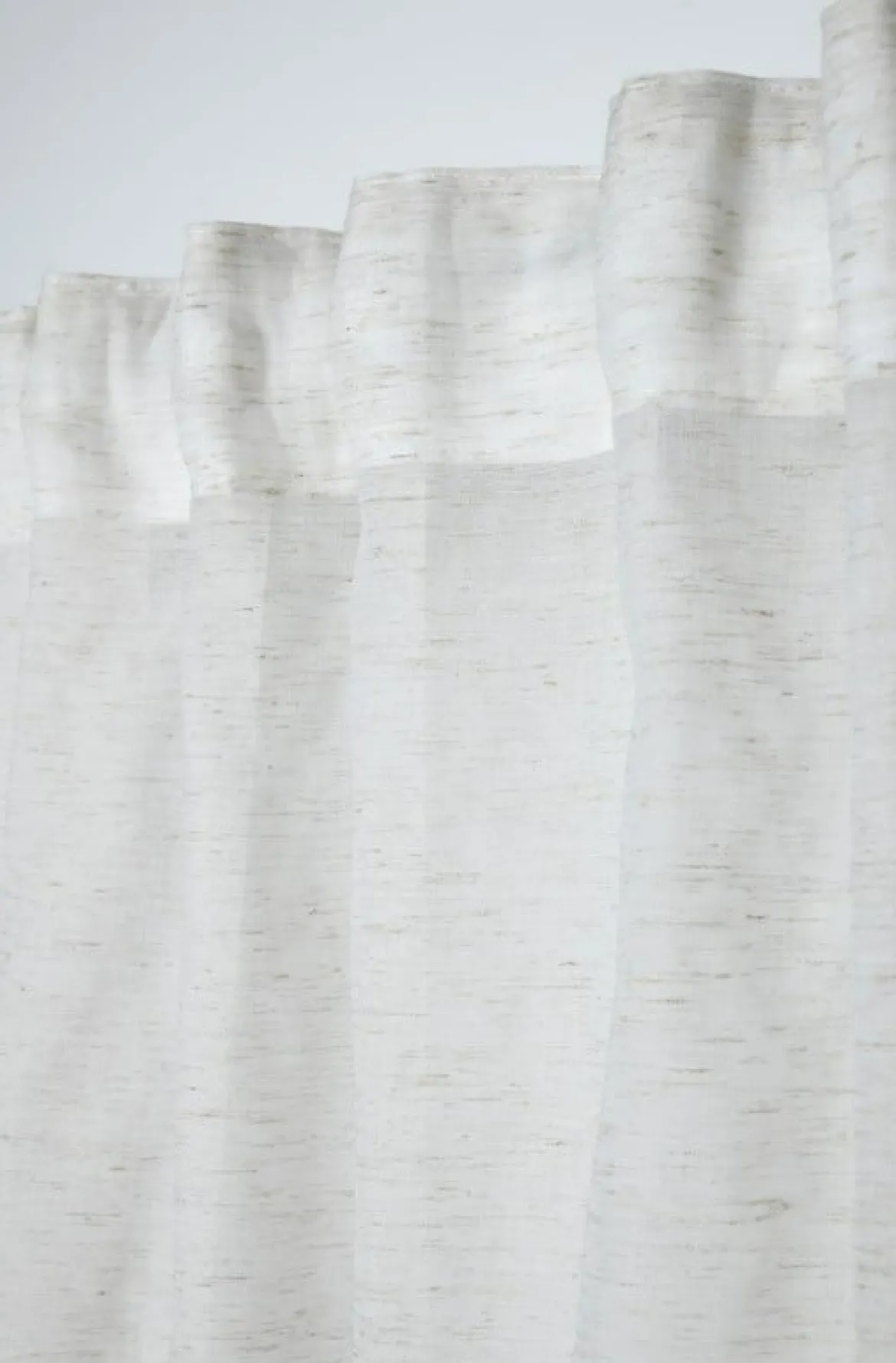 Gardine mit Schlaufenband Voile transparent natur 140x260cm