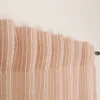 Gardine mit Smok-Schlaufenband Bouclé Streifen rosa 2,45m Höhe und div. Breiten von SCHÖNER LEBEN.