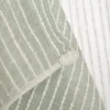 Gardine mit Smok-Schlaufenband Bouclé Streifen hellblau 2,45m Höhe und div. Breiten von SCHÖNER LEBEN.