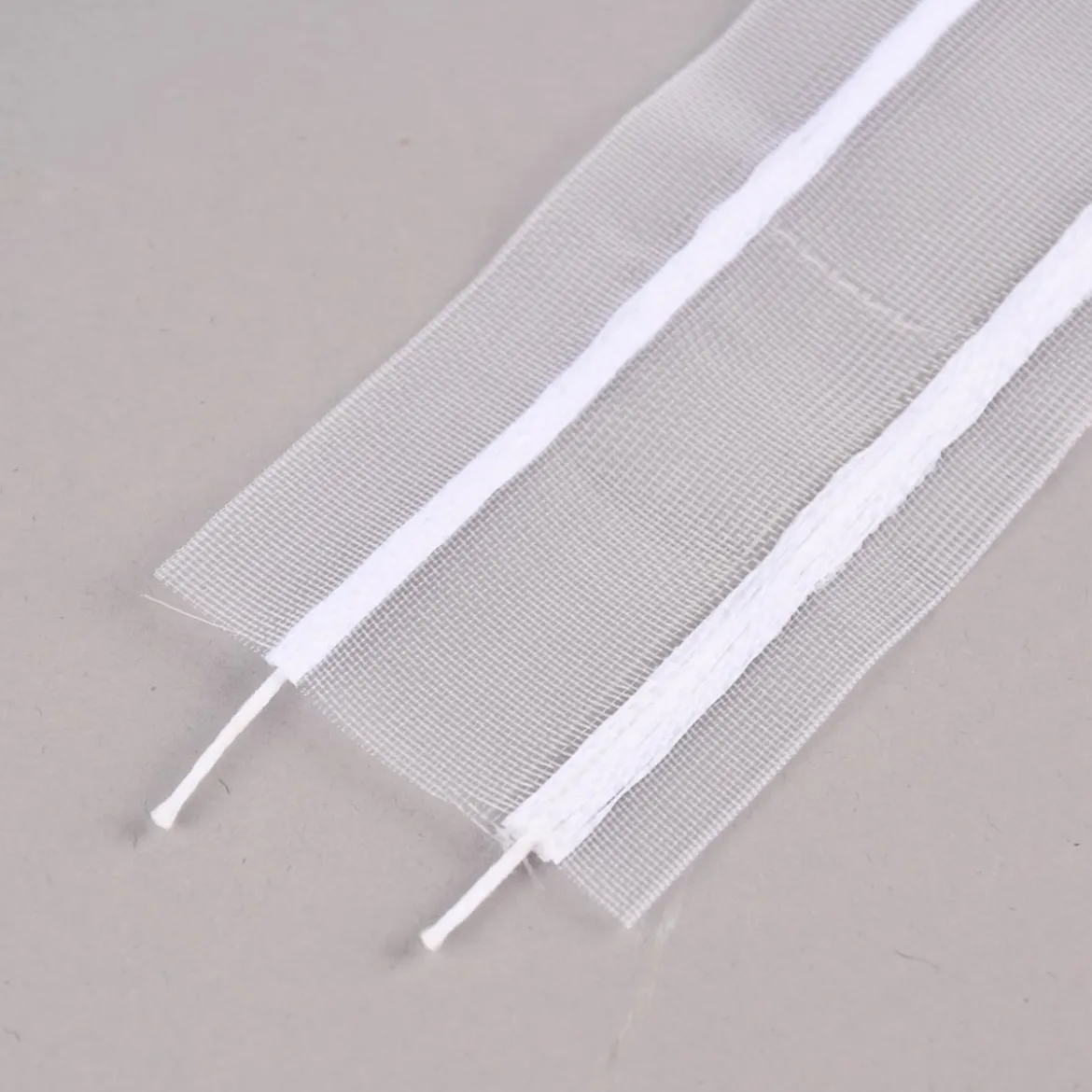 Gardinenband Faltenband 3er Falte transparent mit Zugverhältnis 1:2 in 50mm breit