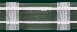 Gardinenband Faltenband 50mm transparent 5er Falte 1:2,5