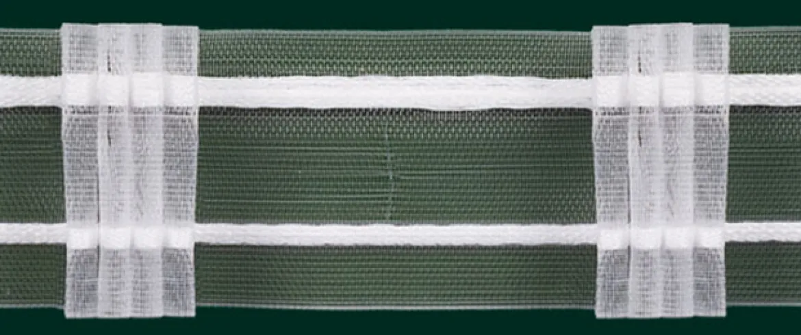Gardinenband Faltenband 50mm transparent 5er Falte 1:2,5