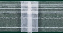 Gardinenband Faltenband 80mm volltransparent 5er Falte 1:2,5