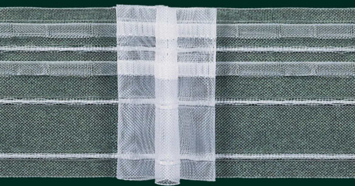 Gardinenband Faltenband 80mm volltransparent 5er Falte 1:2,5