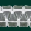 Gardinenband Faltenband Smokband 50mm transparent 1:2,5