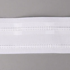 Gardinenband Faltenband weiß 3er Falte 1:25 50mm