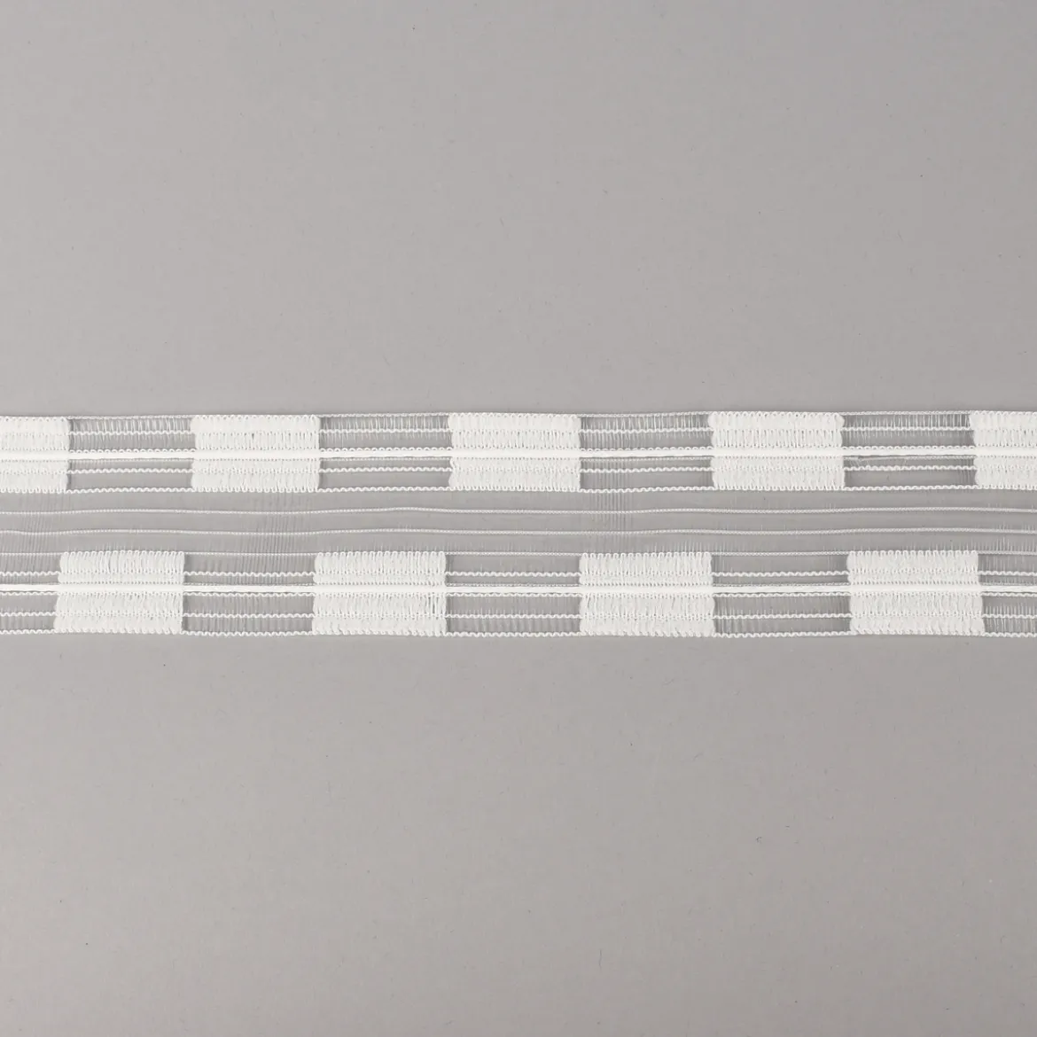 Gardinenband Smokflauschband transparent 1:2,5 50mm