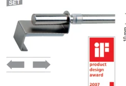 Gardinenstange Klemmstange Spannfix ausziehbar 60-90cm 1Stk weiß
