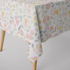 Gardinenstoff Dekostoff Baumwollstoff Panama Betty Bon Bon Blumen pastell rosa 140cm Breite