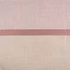 Gardinenstoff Dekostoff halbtransparent Jacquard-Streifen beige beere 1,40m Breite