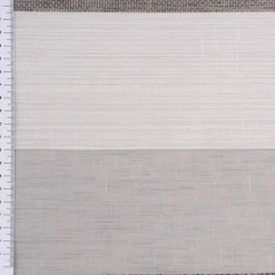 Gardinenstoff Dekostoff halbtransparent Streifen matt glänzend grau 1,50m Breite