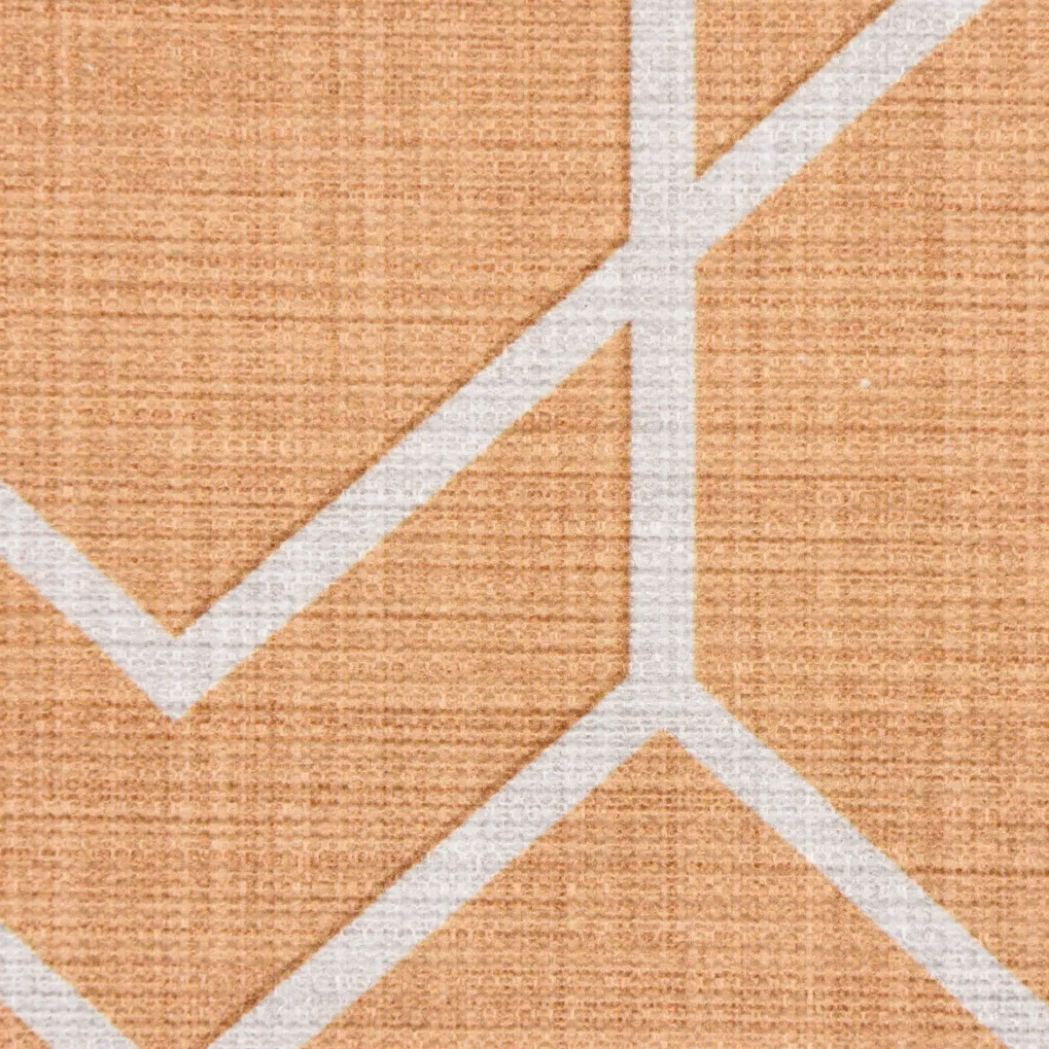 Gardinenstoff Dekostoff Jacquard Digitaldruck Geometrie Sechseck gelb beige 1,4m Breite