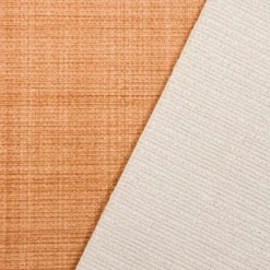 Gardinenstoff Dekostoff Jacquard Digitaldruck uni gelb meliert 1,4m Breite