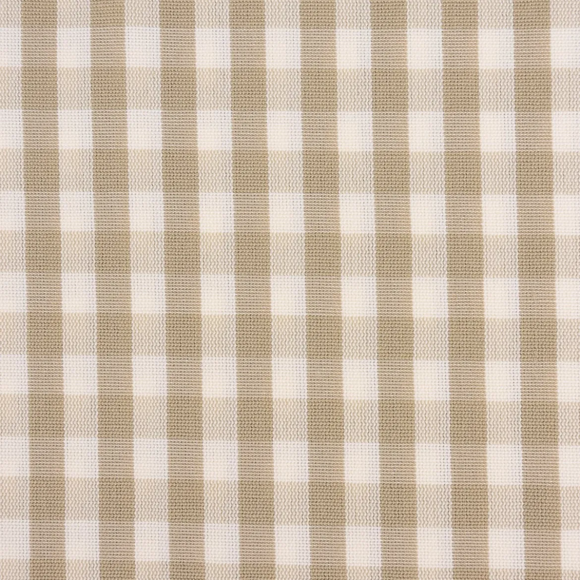 Gardinenstoff Dekostoff Landhausstoff weiß beige kariert 1,60m Breite