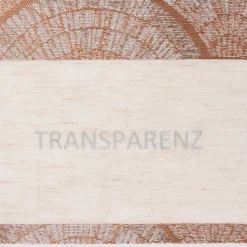 Gardinenstoff Dekostoff Leinenoptik Streifen Fächer terracotta weiß 1,50m Breite