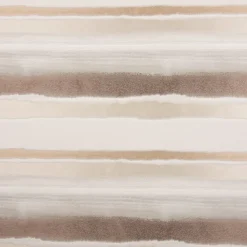 Gardinenstoff Dekostoff Streifen glanz creme beige nougat 1,4m Breite