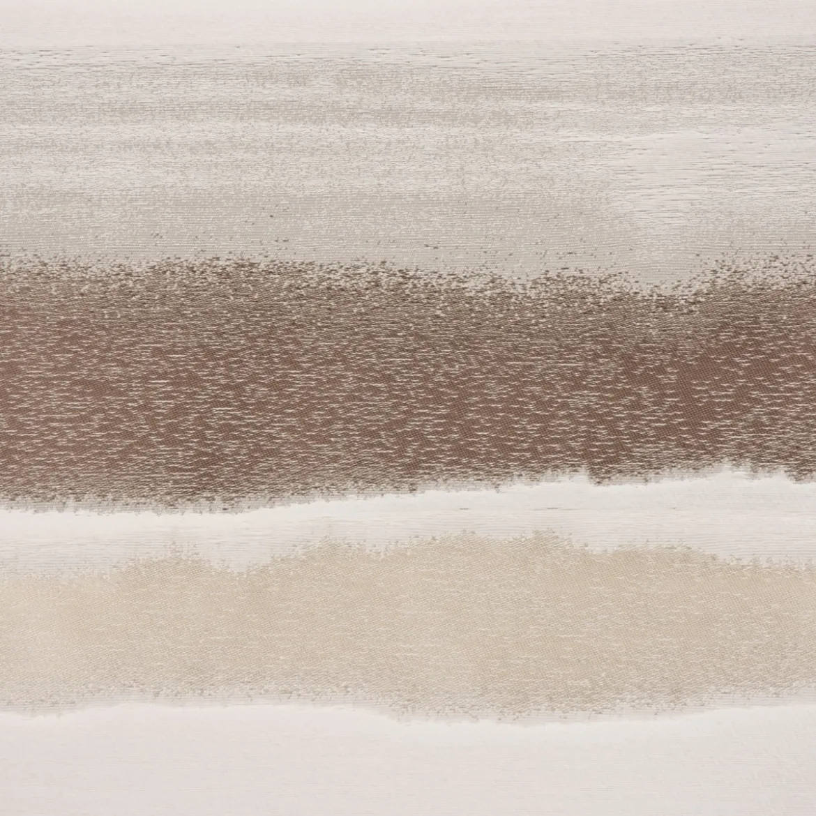 Gardinenstoff Dekostoff Streifen glanz creme beige nougat 1,4m Breite