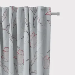 Gardinenstoff Dekostoff Tulpen mint 1,40m Breite