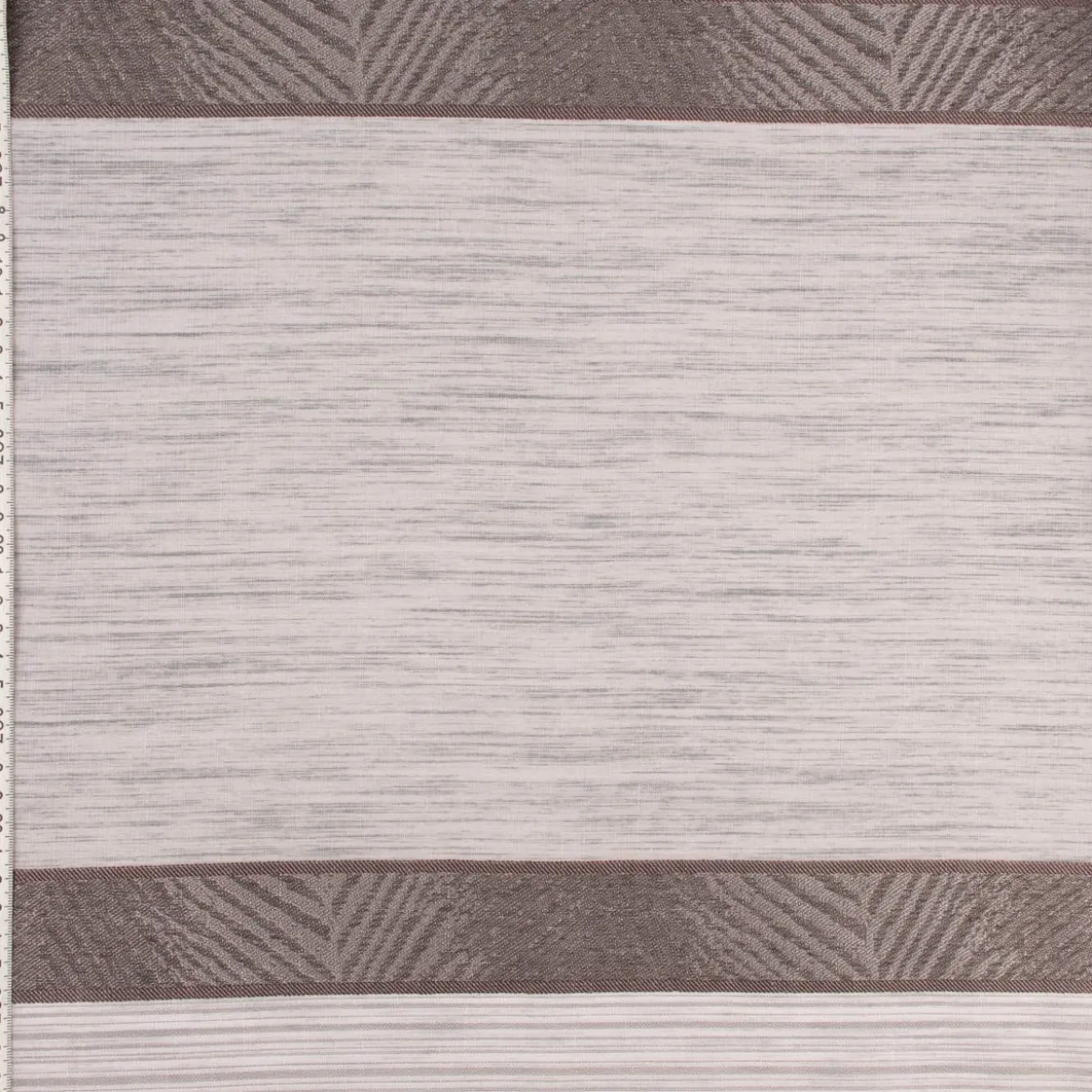 Gardinenstoff Dekostoff Voile halbtransparent Streifen grau 1,50m Breite