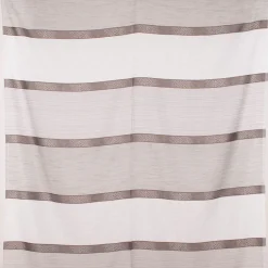 Gardinenstoff Dekostoff Voile halbtransparent Streifen grau 1,50m Breite