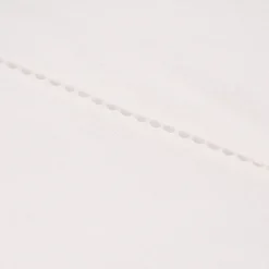 Gardinenstoff Gardinenstores Batistoptik mit doppeltem Abschluss und Häkelborte ecru 275cm