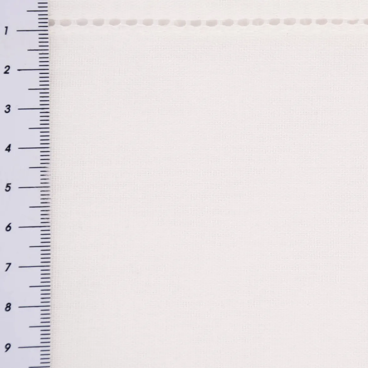 Gardinenstoff Gardinenstores Batistoptik mit doppeltem Abschluss und Häkelborte ecru 275cm