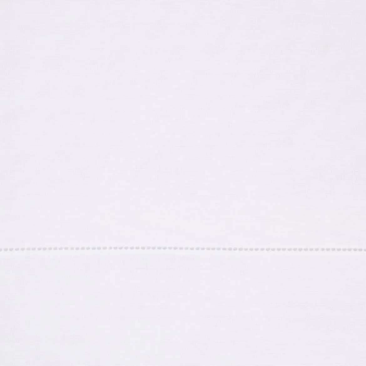 Gardinenstoff Gardinenstores Batistoptik mit doppeltem Abschluss und Häkelborte weiß 275cm