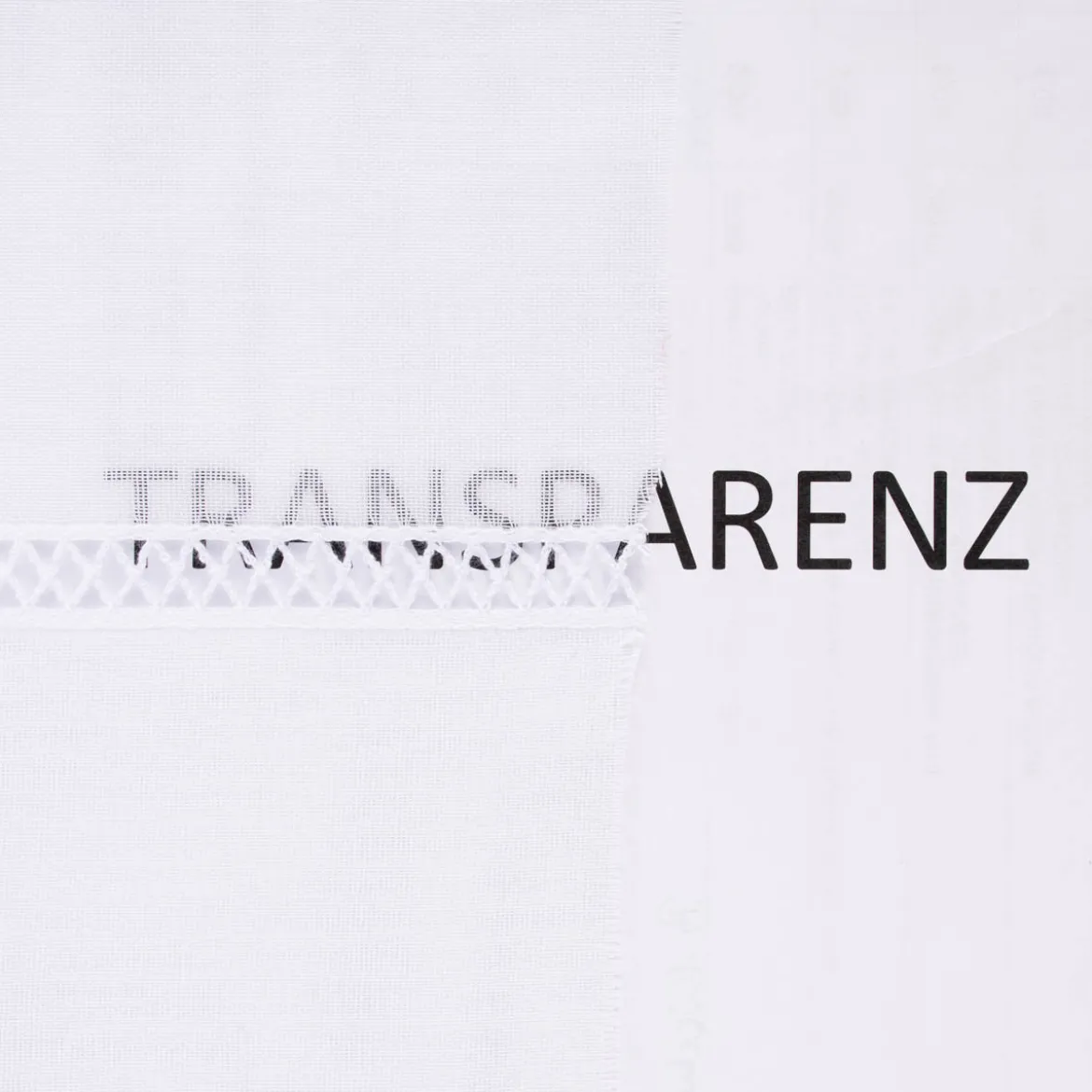 Gardinenstoff Gardinenstores Batistoptik mit doppeltem Abschluss und Häkelborte weiß 280cm