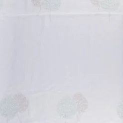 Gardinenstoff Gardinenstores Stickerei Voile Blätter Bäumchen raumhoch weiß mint beige 280cm